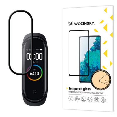 Folie de protectie smartband Wozinsky pentru Xiaomi Mi Band 3/4,Sticla securizata, Transparent foto