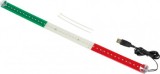 Banda 42LED 60cm alimentare prin USB steag - Italia orizontal/Ungaria vertical