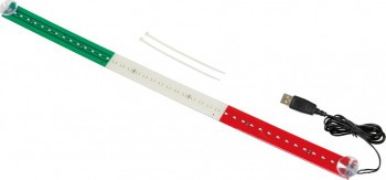 Banda 42LED 60cm alimentare prin USB steag - Italia orizontal/Ungaria vertical foto