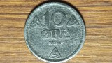 Norvegia ocupatie germana WW2 - moneda de colectie zinc - 10 ore 1942 - superba !