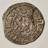 Livonia 1 schilling/ solidus 1648 argint Cristina