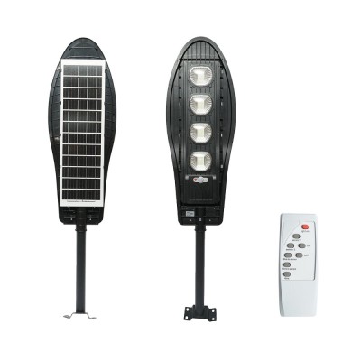 Lampa solara LED 200W pentru iluminat stradal cu panou solar si senzor de miscare Breckner Germany foto