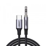 Cablu Audio USB-C - 3.5mm UGREEN CM450 (20192), 1m, Gri