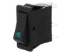 Comutator Rocker ON-OFF 16A 250V Negru cu Lumină Neon