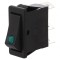 Comutator Rocker ON-OFF 16A 250V Negru cu Lumină Neon