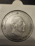 D1 100 Spania 100 pesetas 1966 Argint/din foto