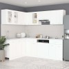 Set dulapuri de bucătărie, Lyon, 11 piese, alb, PAL