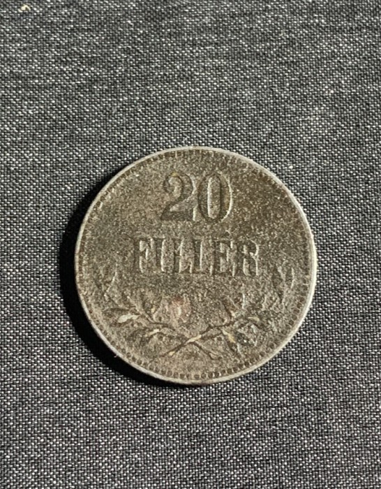 Moneda 20 filler 1917 Ungaria