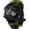 Ceas barbatesc de mana, Tio, Supravietuire, Cremene foc, Busola, Paracord, Fluier, Lama, Army, Militar