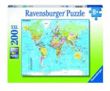 Puzzle 200 piese - Harta lumii | Ravensburger