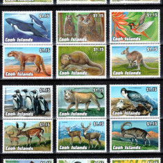 Cook Isl 1992 1993, Mi #1341-1389**, fauna, animale, pasari, MNH, cota 46 €!