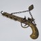 Pistol vechi bronz - suport chei
