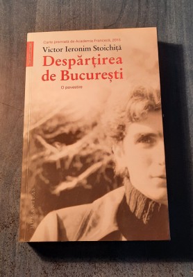 Despartirea de Bucuresti Victor Ieronim Stoichita foto