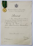 Medalie si Brevet &#039;Meritul Comercial si Industrial&#039; Clasa I, 1930, G. Grigorov