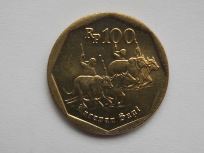 100 RUPIAH 1991 INDONEZIA foto