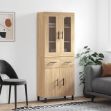 vidaXL Dulap &icirc;nalt, stejar sonoma, 69,5x34x180 cm, lemn compozit