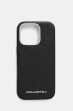 Karl Lagerfeld husă pentru telefon iPhone 16 Pro culoarea negru, KLHMP16LPSAFWMCK