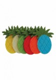 Accesorii pentru activitati senzoriale,ananas,fetru,6 bucati set
