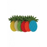 Accesorii pentru activitati senzoriale,ananas,fetru,6 bucati set