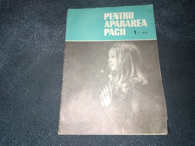 REVISTA PENTRU APARAREA PACII NR 1 1970 foto