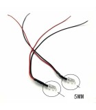 LED 12V 5mm violet cu fire 20 cm