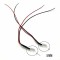 LED 12V 5mm rosu cu fire 20 cm