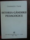 Istoria gandirii pedagogice Constantin Cucos