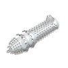 Manșon Penis Silicon Transparent cu Protuberanțe Orion - Prelungitor Penis Texturat 14.2cm