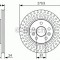 Disc frana RENAULT KANGOO BE BOP (KW0/1) (2009 - 2016) BOSCH 0 986 479 S66
