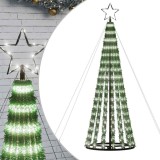 Cumpara ieftin Pom de Craciun LED 275 LED-uri Alb Rece 180 cm