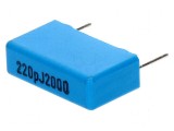 Condensator polipropilenă 220pF THT 5,5x10,5x18mm &plusmn;5%