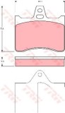 Set placute frana,frana disc CITROEN XANTIA Estate (X2) (1998 - 2003) TRW GDB1284