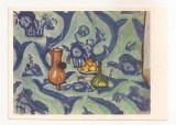 FA96 -Carte Postala- RUSIA - State Hermitage Museum - Henri Matisse, Still life with a blue tablecloth, necirculata 1969
