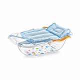 Cumpara ieftin Hamac Cadita Bebe BabyJem Bleu, Suport ergonomic, 0 luni+ , Confortabil si Sigur