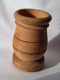 Piulita pentru mirodenii, arta populara - ARTIZANAT, confectionat din lemn, de fabricatie romaneasca, anii 1970