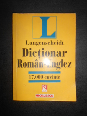 Langenscheidt. Dictionar Roman-Englez (17.000 de cuvinte) foto