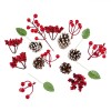 Set Conuri Decorative, Multicolor, Plastic și Lemn, 15 Bucăți, Oem