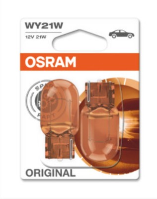 SET 2 BECURI 12V WY21W ORIGINAL BLISTER OSRAM foto
