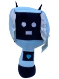 Jucarie de Plus Sprunki Robot Albastru cu Ecran Digital si Cornite