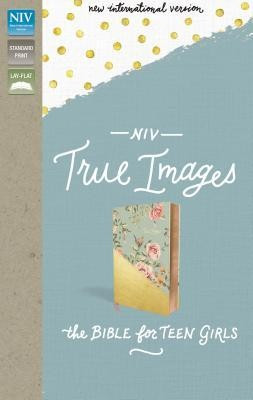 NIV, True Images Bible, Imitation Leather, Blue/Gold: The Bible for Teen Girls foto