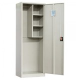 Dulap metalic materiale curatenie PREMIUM AC60, 600x400x1800 mm, neasamblat, inchidere 3 puncte+Cadou! (Galeata+Storcator+Mop)