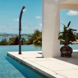 Dus solar de gradina Kebomi 216 cm, rezervor 18 L, negru