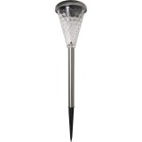 Lampa solara LED RGB Hoff, cristal, H 36.5 cm, gri, exterior