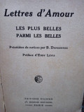 Lettres d&#039;Amour - Les plus belles parmi les belles