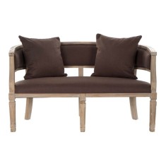 Canapea DKD Home Decor Maro Lin Lemn de cauciuc Tradi&Aring;&pound;ional (122 x 69 x 72 cm)