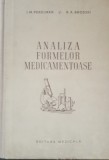 ANALIZA FORMELOR MEDICAMENTOASE - I. M. PERELMAN - ED. MEDICALA, AN 1957