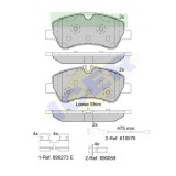 Icer set placute frana, frana disc