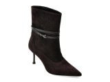 Botine elegante EPICA maro, 6KR008, din piele intoarsa
