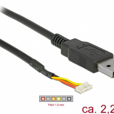 Cablu USB la Serial TTL 6 Pini WR-WTB 2.2 m 3.3V, Delock 84957