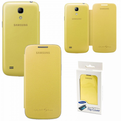 Husa Samsung Galaxy S4 mini i9195 EF-FI919BBEGWW originala galbena foto